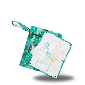 Sarah Wells Pumparoo Wet/Dry Bag – Compact Pump Parts Organizer with Waterproof Compartment & Staging Mat – Machine Washable - 1 of 4