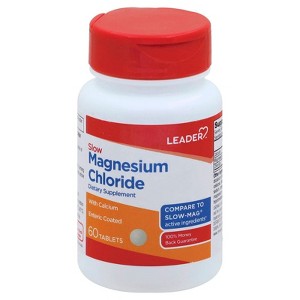 Leader Slow Magnesium Chloride Enteric Coated Tablet, 60 Ct - 1 of 1