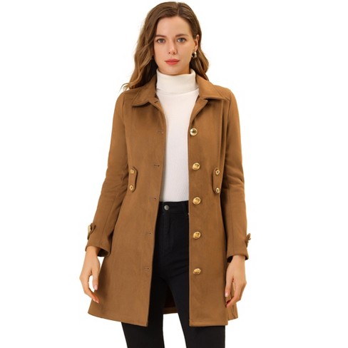 Single breasted womens store coat