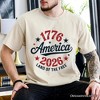 Patriotic America 1776-2026 Land of the Free T-Shirt, 250 Year Independence Day Celebration Tee | OrnamentallyYou - 4 of 4