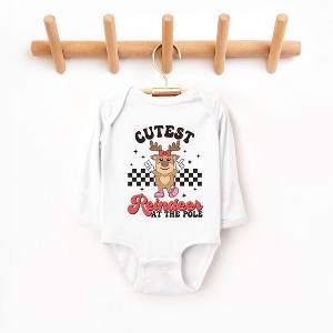 The Juniper Shop Cutest Reindeer At The Pole Baby Long Sleeve Bodysuit - 1 of 3