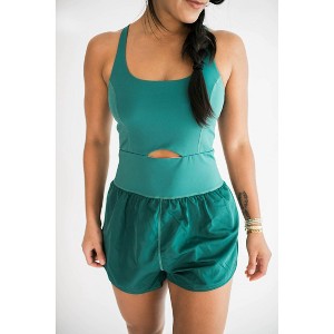 Women's Joy Athletic Romper - falcon park - 1 of 4