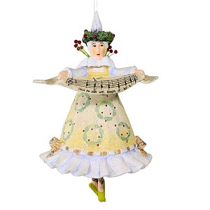 Enesco 5.75 In Fa La La Wreath Lady Ornament Song Music Christmas Tree Ornaments - 1 of 3