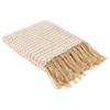 Mark & Day Pill 50"W x 60"L Transitional Metallic Champagne Throw Blankets - 3 of 3
