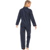 ADR Women's Lightweight Button Down Pajama Set, Long Cotton Pjs - 2 of 4