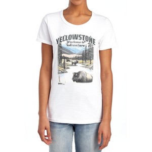Yellowstone National Park Classic Women's T-Shirt White - 1 of 4