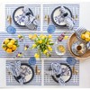 Solino Home Linen Stripe Placemats, 14 x 19 Inches Set of 4 | Amalfi - image 4 of 4