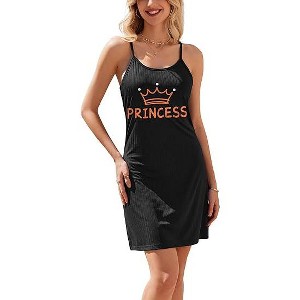 Ekouaer Womens Nightgowns for Women Sleeveless Rib Knit Sleepwear Chemise Nightgown Full Slip Ribbed Knit Dress - 1 of 4