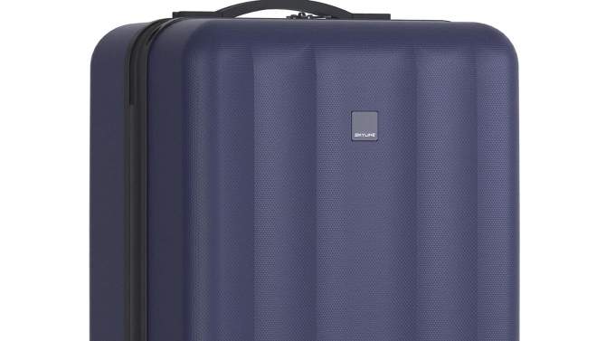 Skyline Hardside Large Checked Spinner Suitcase, 2 of 12, play video