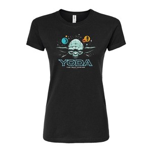 Women's - Star Wars - Yoda Jedi Master Juniors Fitted Tee Fitted Graphic T-Shirt - 1 of 3