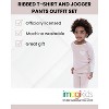 Cozeeme Modal Baby Girls Layette T-Shirt and Jogger Pants Play Set Outfit Newborn to Infant - 2 of 4