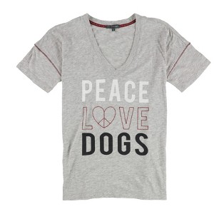P.J. Salvage Womens Peace Love Dogs Pajama Sleep T-shirt - 1 of 2