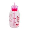 Silver Buffalo Sanrio Hello Kitty Pink Strawberry 15-Ounce Glass Milk Bottle With Straw - 3 of 4