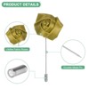 Unique Bargains Wedding Rose Men Suit Boutonnieres Lapel Pin 12 Pcs - 2 of 4