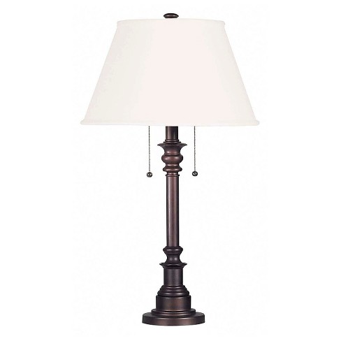 Kenroy Glass Table Lamp Bronze, Table Lamps Bronze Finish