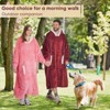 Inhand Gray Fuzzy Wearable Hoodie Blanket - Oversized Cozy Polyester Sweatshirt for Women, One Size Fits All - The Perfect Warm Gift - 4 of 4