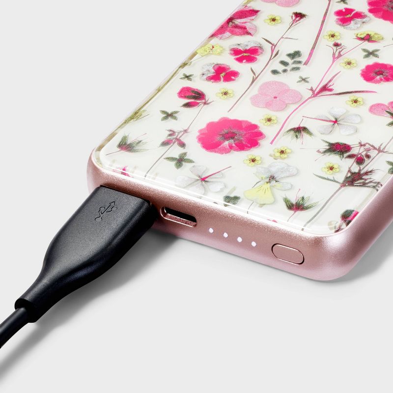 5000mAh Power Bank - heyday&#8482; Multi Floral, 3 of 5