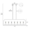 LNC Butterscouch 7-Light 49.2" Modern Linear Oversized Kitchen Island Pendant Lighting, Matte Black - 3 of 4