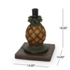 VisioGear Patio Pineapple Shape Umbrella Stand, Outdoor Umbrella Base for Yard Poolside, Yellow, 14"*14"*18" - 2 of 4