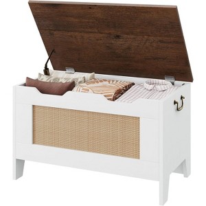 Storage Chest,Toy Chest for Boys Girls, Kids Wood Large Toy Box, Storage Bench with Hinge,Storage Trunk for Entryway, Living Room - 1 of 4