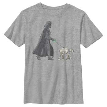 Boy's Star Wars Darth Vader AT-AT Walking the Dog T-Shirt