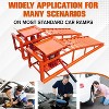 2-Pack Heavy-Duty Hydraulic Service Ramps - 5 Ton Capacity Low-Profile Vehicle Lift for Garage Repairs - 2 of 4