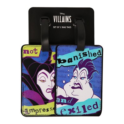 Disney Villains Maleficent & Ursula Rubber Luggage Tag Set