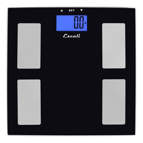 Goal Tracking Body Composition Bath Scale Black- Escali