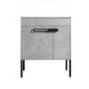 Freestanding Bathroom Vanity with Ceramic Sink, Dual-Purpose Wall-Mounted/Floor-Standing Design, Adjustable Shelf - 2 of 4