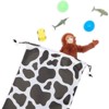Blue Panda 12 Pack Cow Print Drawstring Pouches, Party Favor Gift Goodie Bags for Kids Birthday Treat, Farm Animal Party Supplies, 12 x 10 in - 4 of 4