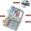 Clotth Womens Wallet - RFID Blocking Slim Bifold Wallet for Women with Zipper Coin Pocket,9 Card Slots & ID Window for Daily Use,Travel - 3 of 4