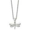 Chisel Stainless Steel Polished Dragonfly Pendant on a 22" Cable Chain Necklace - 2 of 4