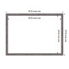 Amanti Art Florence Gray Framed Magnetic Dry Erase Board - 4 of 4