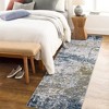 Modern Abstract Rug Washable Rug Low Pile Non-Slip Rugs for Living Room Bedroom - 2 of 4