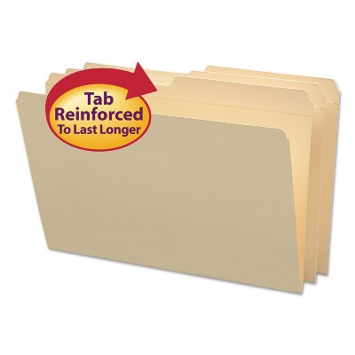 Smead File Folders 1/2 Cut Reinforced Top Tab Legal Manila 100/Box 15326