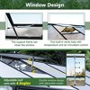 CAVINAS Polycarbonate Greenhouse with UV Protection Walk-in Storage Shed with Adjustable Vent Window - 4 of 4