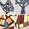 Chloe Lighting Vincent Tiffany-Style 1-Light Mission Reading Floor Lamp 11" - 3 of 4