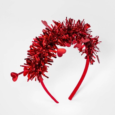 Girls' Hearts Headband - Cat & Jack™ Red