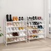 Simple Trending 5-Tier Stackable Shoe Rack White - 2 of 4