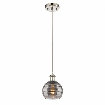 Rochester - 1 Light Cord Hung Mini Pendant In Industrial Style-7.88 Inches Tall and 5.88 Inches Wide