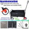 RISOKEYS Collapsible Outdoor Utility Wagon Cart,with Adjustable Handle,Foldable Design & 600D polyester Fabric for Beach, Garden,Shopping - 4 of 4