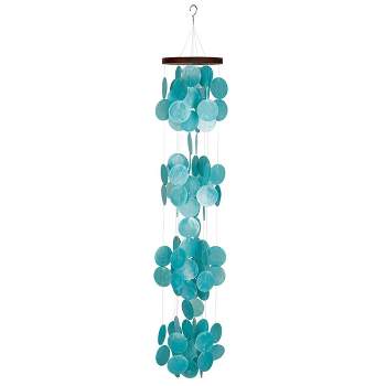 Woodstock Wind Chimes Asli Arts® Collection, Capiz Waterfall, 40'' Wind Chime