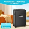 BestParts 18-Sheet Heavy-Duty Cross-Cut Paper Shredder with 5.28-Gallon Bin – Black - 4 of 4