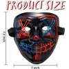 Joyfy Halloween 3 Modes Glow-in-the-Dark Mask & Gloves for Adults & Kids Cosplay Costume (Red & Blue), LED Light-Up Trick-or-Treat & Party Dress-Up - 4 of 4