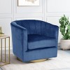 GDFStudio Blairmont Modern Velvet Tufted Swivel Club Chair - 2 of 4