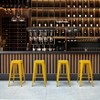 Basicwise 30" Backless Metal Bar Stool – Stackable, Heavy-Duty, Indoor/Outdoor Use for Kitchen, Bar, Patio, Café, Bistro & More - 3 of 4
