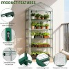 Docred Indoor Greenhouse with Grow Lights 5 Tier Plant Stand Shelf, Kit with Zippered PVC Tent for Garden Seed Starting Tray, 36W Full Spectrum - 4 of 4