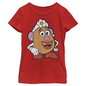 Girl's Toy Story Mrs. Potato Face T-Shirt - 1 of 4