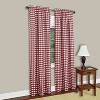 GoodGram Buffalo Check Gingham Custom Window Curtain Treatments - 2 of 4