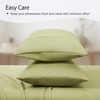 LuxClub 2 PC Performance Microfiber Solid Pillowcase Set - 3 of 4
